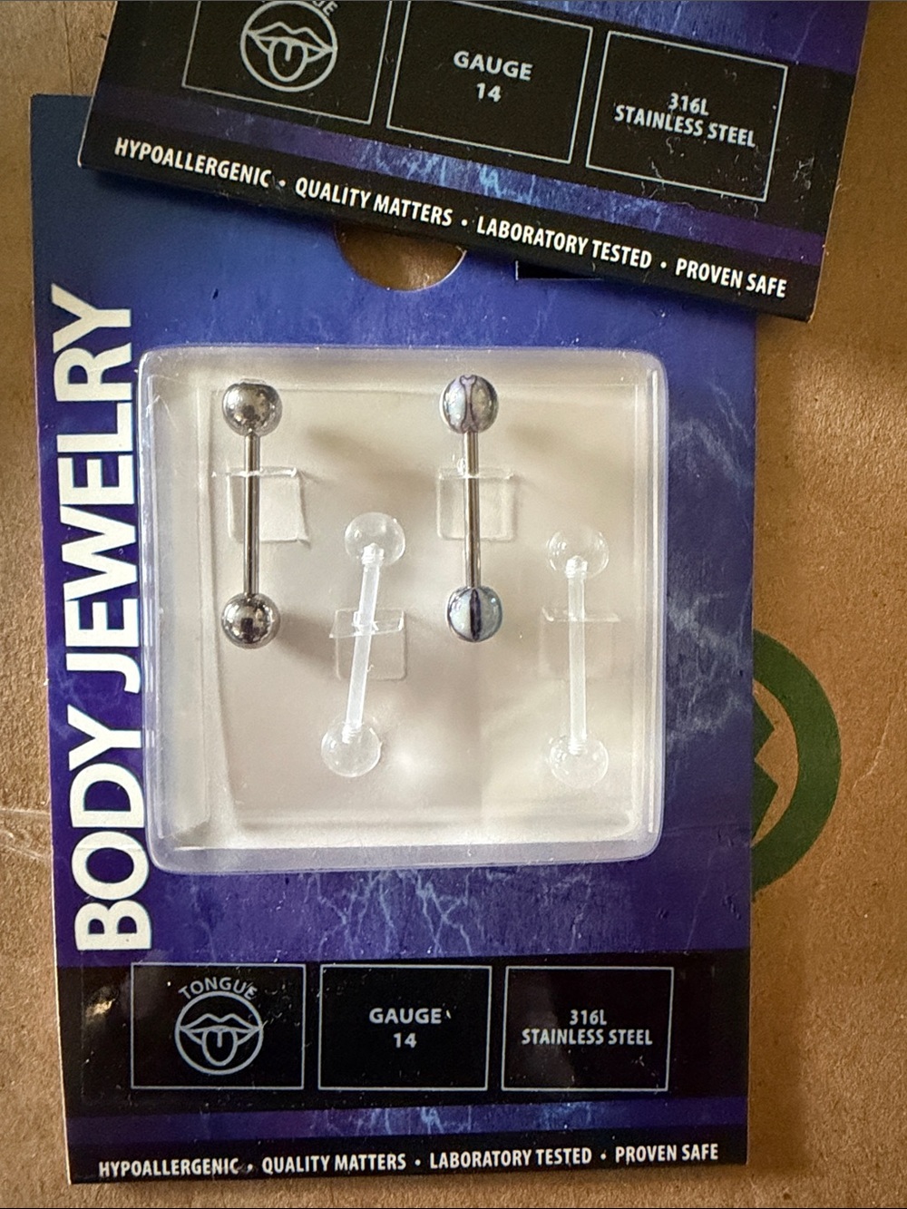 NEW TONGUE RINGS - Picture 2 of 2